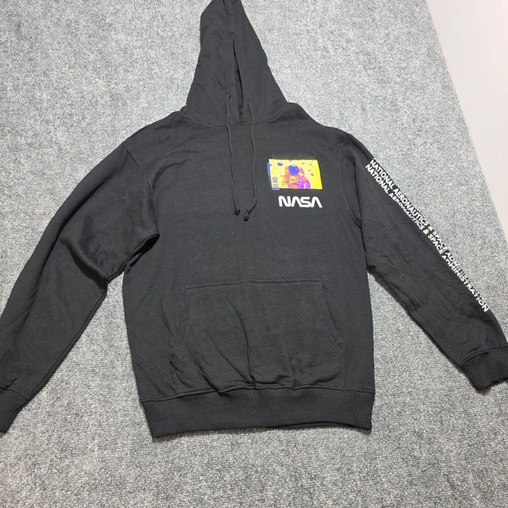 Hyper Space NASA Astronaut Graphic Hoodie Black Size Medium